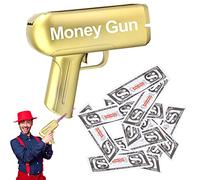 Yajimsa Super Money Shooter, Paper Playing Spary Cash Cannon Money Gu-n Faire Il Pluie Pistolet Jouet Avec 100 Billets Faux Argent, Cash Guns fête amusant