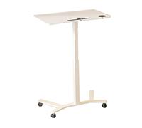Yajuer Pupitre De Présentation avec Cadre en Acier Robuste Et roulettes, Pupitre De Lecture Debout, pour Salle De Classe, Mariage, Conférence, Concert(White)