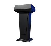 Yajuer Pupitre en Bois, Chaire avec Base Lourde Et Grand Espace De Rangement, pour Présentation, Église, Salle De Classe, Bureau(Black)