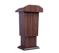 Yajuer Pupitre, Podiums sur roulettes, Chaire D'église avec Rangement Et roulettes, Pupitres Et Podiums, Podium en Bois pour Églises, Séminaires Et Écoles(Brown,70 * 50 * 100cm)