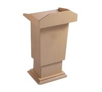 Yajuer Pupitre, Podiums sur roulettes, Chaire D'église avec Rangement Et roulettes, Pupitres Et Podiums, Podium en Bois pour Églises, Séminaires Et Écoles(Beige,60 * 50 * 100cm)