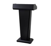 Yajuer Pupitres et podiums, Chaires d'église avec Fond Stable en Fer, Pupitre en métal avec étagère de Rangement, tiroir verrouillable, Podium pour Salle de Classe(Black)