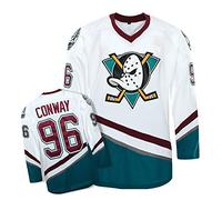 Yajun Charlie Conway #96 Mighty Ducks Film Hockey Maillot Jerseys sur Glace NHL pour Homme Vêtements Sweatshirts Respirant T-Shirt,M