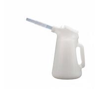Yajuyi à Doseuse Poignée Intégrée Bec Amovible pour Remplissage Précis Flacon Gradué en Polyéthylène Résistant aux Produits Chimiques Suitable pour Entrien Moteur Bateau, 2L