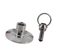 Yajuyi Bouchon à Collier de Serrage de 1,5 Pouce avec Soupape de Décharge de Pression à Anneau de Traction (PRV) - Installation Facile - Accessoire, 100psiss