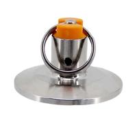 Yajuyi Bouchon à Collier de Serrage de 1,5 Pouce avec Soupape de Décharge de Pression à Anneau de Traction (PRV) - Installation Facile - Accessoire, 17 Psi