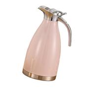 Yajuyi Bouilloire Isotherme En Acier Inoxydable 2 L, Distributeur de Boissons, 14,3 X 28,5 Cm, Double Paroi, pour Les Repas, Rose