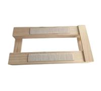 Yajuyi Cadre d'escalade Griffoir Plateforme Niche en Bois Sélectionné sans Odeur et Stable avec Rainure Personnalisable, Modèle en Bois Massif avec Tapis Adhésif pour Chat