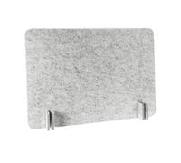 Yajuyi Cloison Acoustique de Bureau, Paroi Légère, Séparateur de Table pour Espace D'accueil, Bureau D'étude, Bureau étudiant, Rectangle Gris Clair