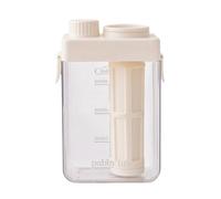 Yajuyi Cold Brew Coffee Maker Pichet à Carafe Cafetière Infuseur avec Couvercle Antidérapant et Bec de Service Simple Convient au Bureau Maison, Blanc Laiteux, 700 Ml