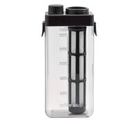 Yajuyi Cold Brew Coffee Maker Pichet à Carafe Cafetière Infuseur avec Couvercle Antidérapant et Bec de Service Simple Convient au Bureau Maison, Noir, 1100 Ml