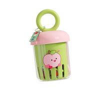 Yajuyi Corbeille à Fruits avec Couvercle, Récipient à Salade et Passoire, Bac à Légumes Portable pour Le Lavage, égouttoir, Boîte de Conservation En Polyprop, Vert