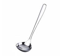 Yajuyi Cuillère en Inox 304 Louche Cuisine Ustensile Ergonomique Poignée Confortable Finition Élégante Adaptée au Service à Table Cantine Restauration Collective, Argent, Cuillère