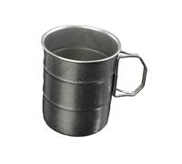 Yajuyi Drinking Mug Verre Métal Poignée Solide sans Plastique Surface Lisse Originalité Industrielle Adapté Café Lait Thé pour Usage Quotidien Fête, Poignée pliante de 500 ml