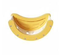Yajuyi Enfant Cadre d'escalade Kit de Jeu Modulable Arche Bascule Bureau Rangement en HDPE Éléments Courbés Création Parc Circulaire Adapté à Chambre, Jaune