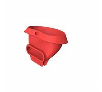 Yajuyi Entonnoir en Silicone pour Robot Entonnoir Bec Verseur Couvercle Verseur Accessoire Antidébordement Surface Lisse Anti Adhérence Attache Fiable à, Rouge