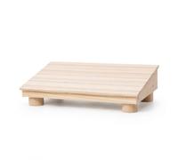 Yajuyi Escabeau Repose-Pieds en Bois Massif Plateforme Stable pour Bureau Support Jambes Léger Compact pour Rangements Étagères Salle Bains Cuisine Confort Postural