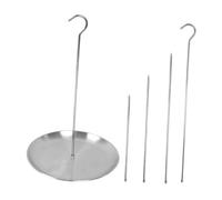Yajuyi Kit de Support pour Friteuse à, Grille de Friture Portable pour Volaille, Support Vertical pour Oie et, Brochette et Crochet pour Pique-ni