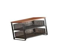 Yajuyi Organiseur Haute Capacité pour Machines à Café, Plans de Travail et Rangement de Sirops et Sachets de Thé, Noir à 2 Niveaux