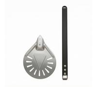 Yajuyi Pelle à Pizza Perforée Spatule Plateau Tourne-pizza Surface Circulaire pour Saisir et Tourner Précisément Pâtisseries Adaptée à Pizzeria Barbecue, 12 Pouces