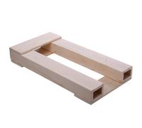 Yajuyi Planche à Gratter pour Chat Planche Grattoir Support Accessoire en Bois Plein Écologique sans Odeur Surface Sisal, Modèle en Bois Massif Finition Polie, Cadeau Inclus