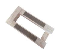 Yajuyi Planche à Gratter pour Chat Planche Grattoir Support Jouet Bois Massif Écologique sans Odeur Zone Sisal Protectrice Style Minimal Soigné Base, Style to 3