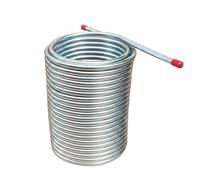 Yajuyi Serpentin de Refroidissement de Boisson avec Structure en Acier Inoxydable pour Système de Bière Tube Double Boucle Utilisation Adaptée aux Tavernes Salles de Restauration