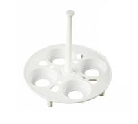 Yajuyi Support Œufs Grille Cuisson Vapeur Poignée Éviter Brûlures Structure Solide Utilisable pour la Cuisson des Œufs à la Cuisine Collectif, 4 Trous Ronds