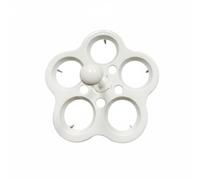 Yajuyi Support Œufs Grille Cuisson Vapeur Poignée Éviter Brûlures Structure Solide Utilisable pour la Cuisson des Œufs à la Cuisine Collectif, Rond 5-Trous