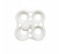 Yajuyi Support Œufs Grille Cuisson Vapeur Poignée Éviter Brûlures Structure Solide Utilisable pour la Cuisson des Œufs à la Cuisine Collectif, Carré 4-Trous