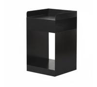 Yajuyi Table de Chevet Nordique Armoire de Rangement Buffet Table d'Appoint Mobile en Acier au Carbone à 3 Niveaux avec roulettes Souples Format Gain de, Bleu