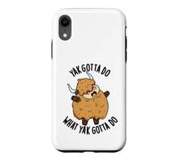 Yak Doit Faire ce Que Yak Doit Faire Un Jeu de Mots Amusant avec des Animaux Coque pour iPhone XR