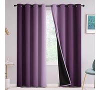 Yakamok Rideaux 100 % occultants pour chambre à coucher et salon, rideaux de fenêtre ombrés à œillets de 213,4 cm de long, rideaux et draperies à isolation thermique avec dégradé (2 panneaux, 132,1 x