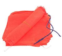 YAKEBA | Drapeaux à souhait rouge | 100% coton | 4,20 mètres | 20 petits drapeaux (17x17cm chacun) | Guirlande de drapeaux | Chaîne de fanions tissu extérieur | Drapeau jardin