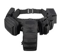 YAKEDA Ceinture rembourrée 5 en 1 pour Law Enforcement Modular Heavy Equipment Police Duty Utility Ceinture avec poches (noir)