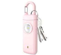 yakermur Alarme De Sécurité Personnelle - Sirène Forte 130dB Rechargeable Type-C Équipement De Sécurité | Porte-Clés D'Autodéfense | pour Extérieur Déplacements Hôtel Voyage Étudiante Santé Hommes