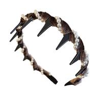 yakermur Bandeau de perle des filles, dent de bandeau de perle - Wave Hair Bands - ACCESSIONNANTS DE CHEUR-SLOP LES CHEUR