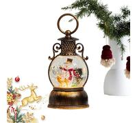 yakermur Boule de Noël lumineuse avec minuterie de 6 heures | Père Noël boule à neige avec lumière | pour sous un arbre, cheminée, salon, chambre à coucher, rebord de fenêtre, amis, adolescents et
