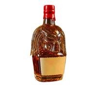 yakermur Bouteille à whisky - 300 ml - Bouteilles d'alcool pour spiritueux - Bouchon hermétique avec design 3D - Récipient vide pour boissons, caves à vin, sociétés et utilisation commerciale