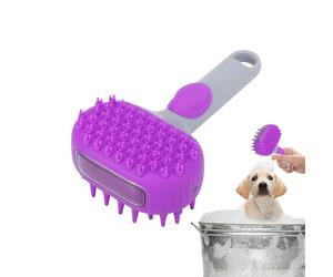 yakermur Brosse à vapeur pour chat - Brosse à vapeur pour chien - Protection anti-emmêlement des deux côtés - Brosse de massage - Nettoyage doux pour poils courts et longs - Animaux domestiques