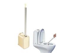 yakermur Brosse de nettoyage de toilettes, ventouse et support, long manche, détachant, accessoires de salle de bain pour la maison, l'appartement, l'hôtel