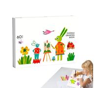 yakermur Cahier De Dessin,60 Feuilles Recto Verso Outil de Graffiti | Carnet De Gribouillage Et De Dessin | pour Étudiants Débutants Bébé Maternelle