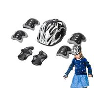 yakermur Casque et coussinets pour tout-petits | Ensemble de protection pour vélo pour enfants | Kit de casque et coussinets multifonctions pour enfants de 5 à 10 ans pour sports de plein air, vélo