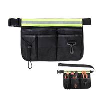 yakermur Ceinture à outils pour homme | Petit sac à outils | Organiseur de rangement avec bande réfléchissante pour hommes, débutants, techniciens, travailleurs en plein air, électricien