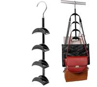 yakermur Cintre de sac - Organiseur de sac fourre-tout, organiseur de placard, support rotatif pour sac à dos pour fourre-tout, gilet, soutien-gorge, cravate, ceinture, châle, chapeau, sous-vêtements