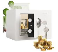 yakermur Coffre-Fort - Boîte de Sécurité pour Bijoux à Domicile - Coffret Anti-Feu pour Valeurs Bijoux Voyage Maison Bureau