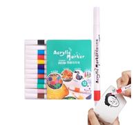 yakermur Crayons acryliques - Pour peindre et peindre avec des crayons | Peinture sur roche à séchage rapide, fournitures artistiques, stylos acryliques pour pierre, métal, bois, porcelaine