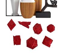 yakermur Dés De Jeu - 7 Pièces Dés Fromage,Jouet Interactif Impression 3D pour Apprentissage Mathématiques Jeu de Rôle Prise de Décision Fête Voyage Salle de Classe