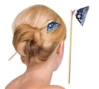 yakermur Épingles à cheveux pour femmes - Baguettes en alliage - Épingle à cheveux avec pendentif - 14,7 cm - Élégante épingle à cheveux - Chignons - Fabricant pour festivals, événements
