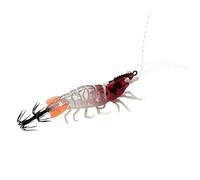 yakermur Leurres De Pêche pour Calmar en Eau Salée - Équipement De Pêche Luminescent - Leurres en Forme De Crevette | pour Eau Douce Rivière Lac Étang Vacances en Famille Nuit Et Matin